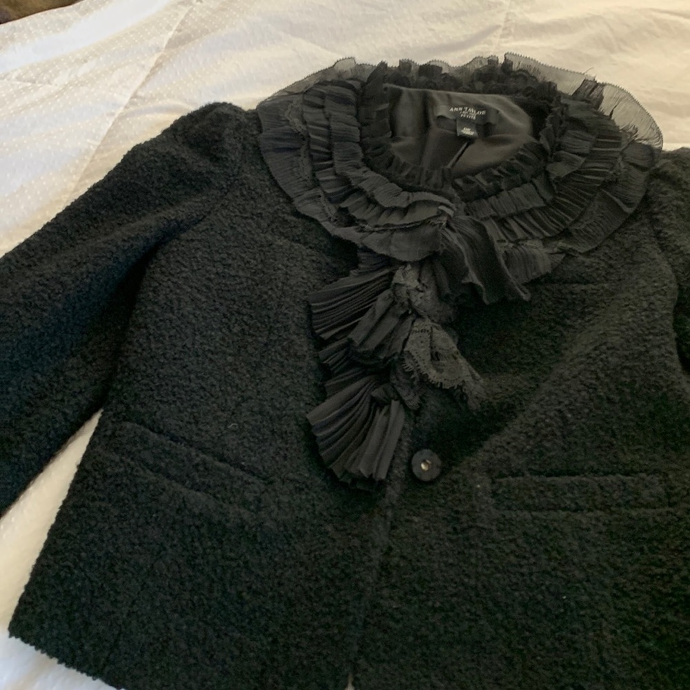 Black Boiled Wool Jacket - image 1